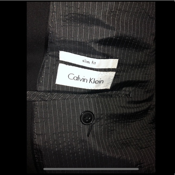 Charcoal black Calvin Klein suit. - Picture 2 of 2